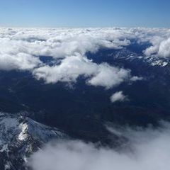 Flugwegposition um 11:06:12: Aufgenommen in der Nähe von St. Sebastian, Österreich in 898 Meter